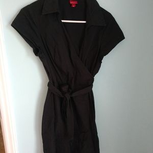 Merona black wrap dress